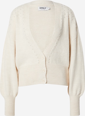 ONLY Knit Cardigan 'ELIF' in Beige: front