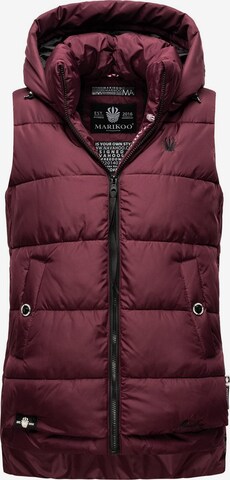 MARIKOO Bodywarmer 'Zarinaa' in Rood: voorkant