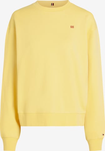Bluză de molton de la TOMMY HILFIGER pe galben: față