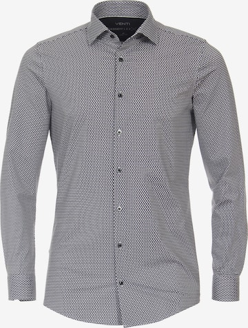 VENTI Slim fit Button Up Shirt in Blue: front