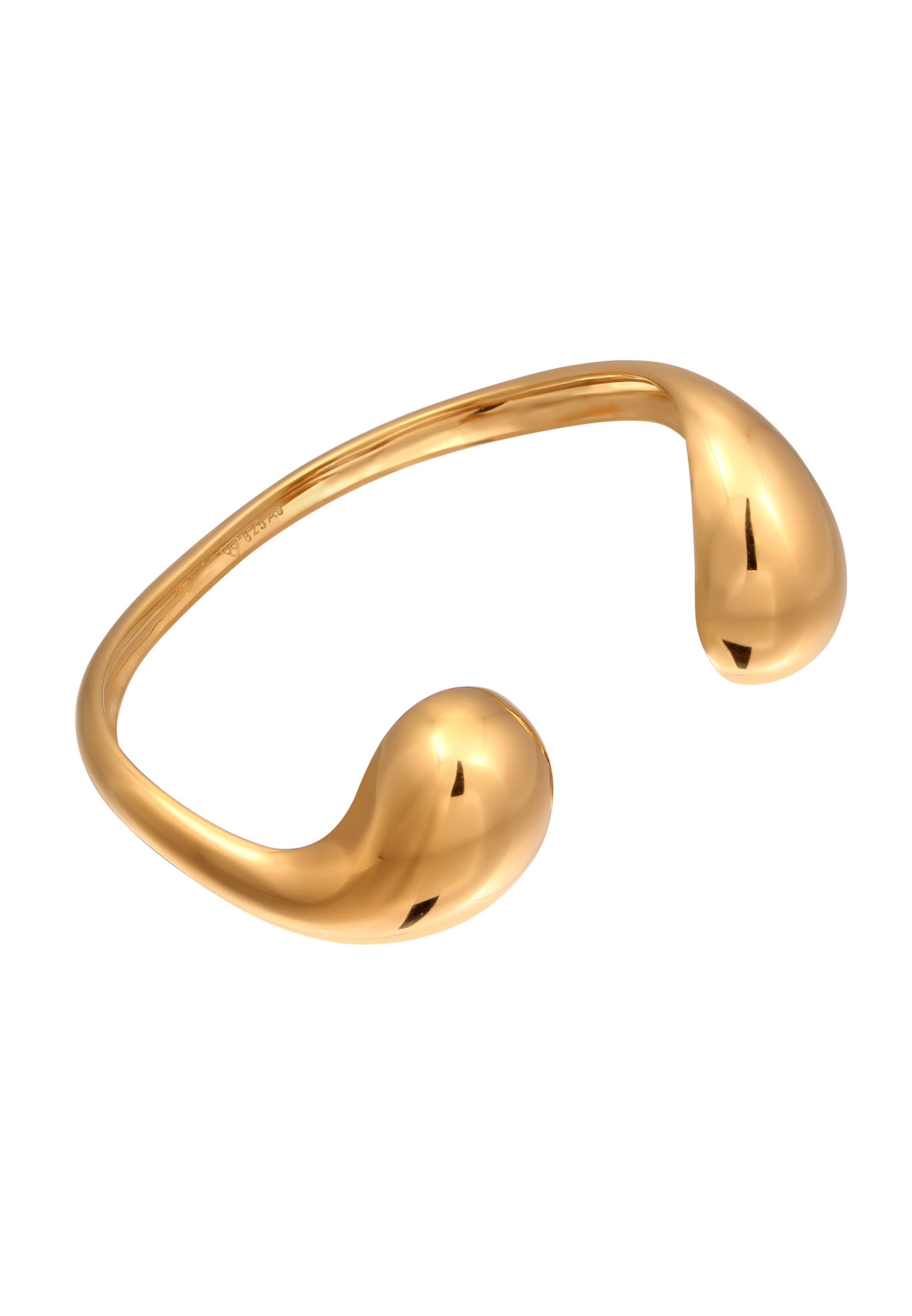 ELLI PREMIUM Armreif 'Chunky' in gold, Produktansicht