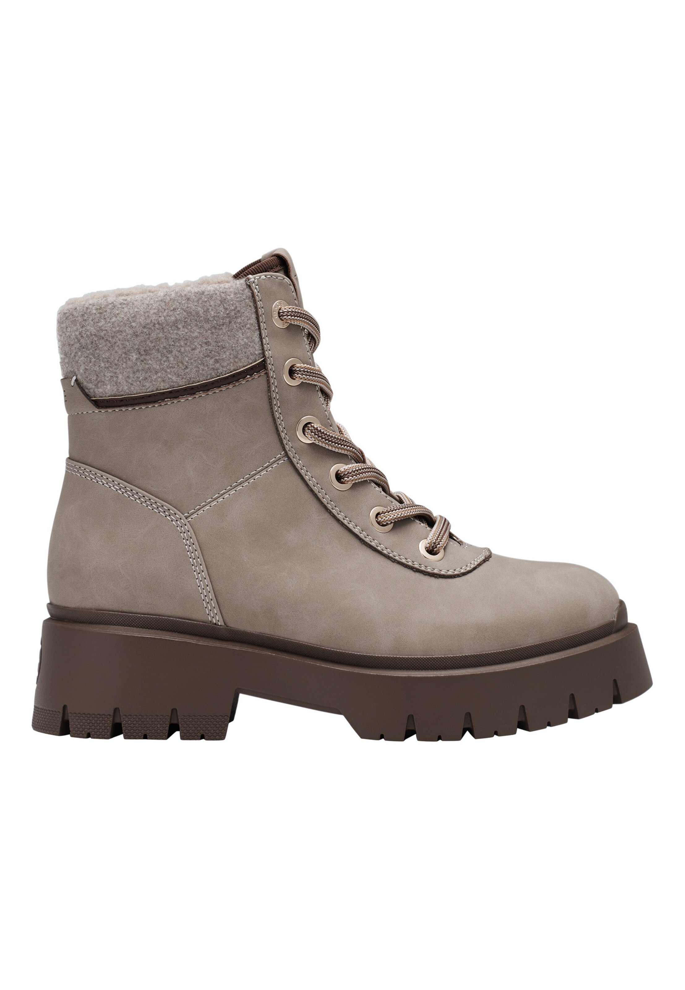 Esprit Shoes Schnürstiefelette 'Millie' in Grau