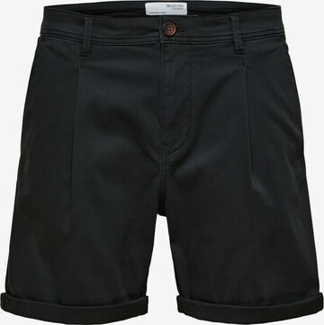 SELECTED HOMME Chino Pants in Black: front