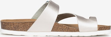 Bayton T-bar sandals 'Biscaye' in Silver