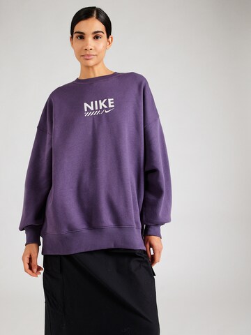 Nike Sportswear Sweatshirt in Lila