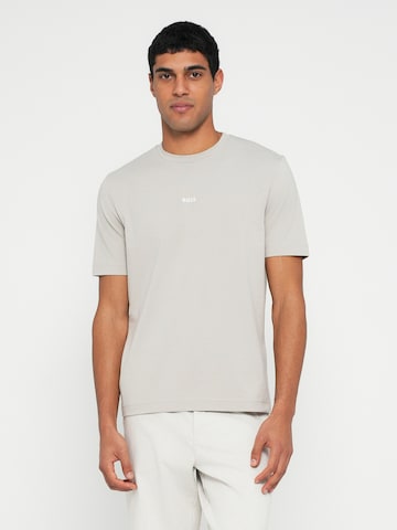 Maglietta 'Chup' di BOSS in grigio: frontale