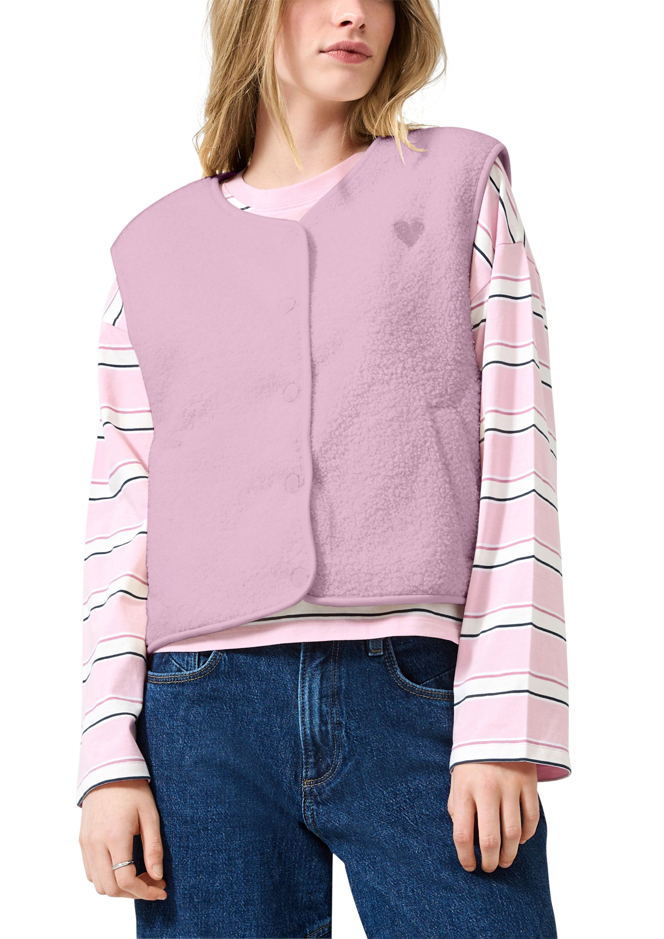 Gilet QS en rose
