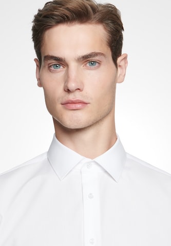 SEIDENSTICKER Slim fit Button Up Shirt in White