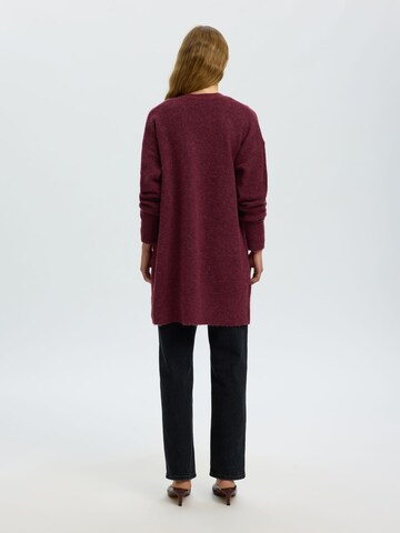 SELECTED Gebreid vest in Rood