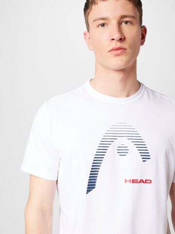 HEAD Koszulka funkcyjna 'CLUB CARL' w kolorze biały