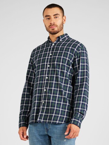 Pepe Jeans Regular fit Button Up Shirt 'CLEMS' in Blue: front