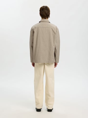 SELECTED Regular Fit Jacke in Grau