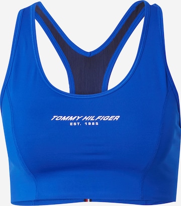 TOMMY HILFIGER Bustier Sport-BH in Blau: predná strana