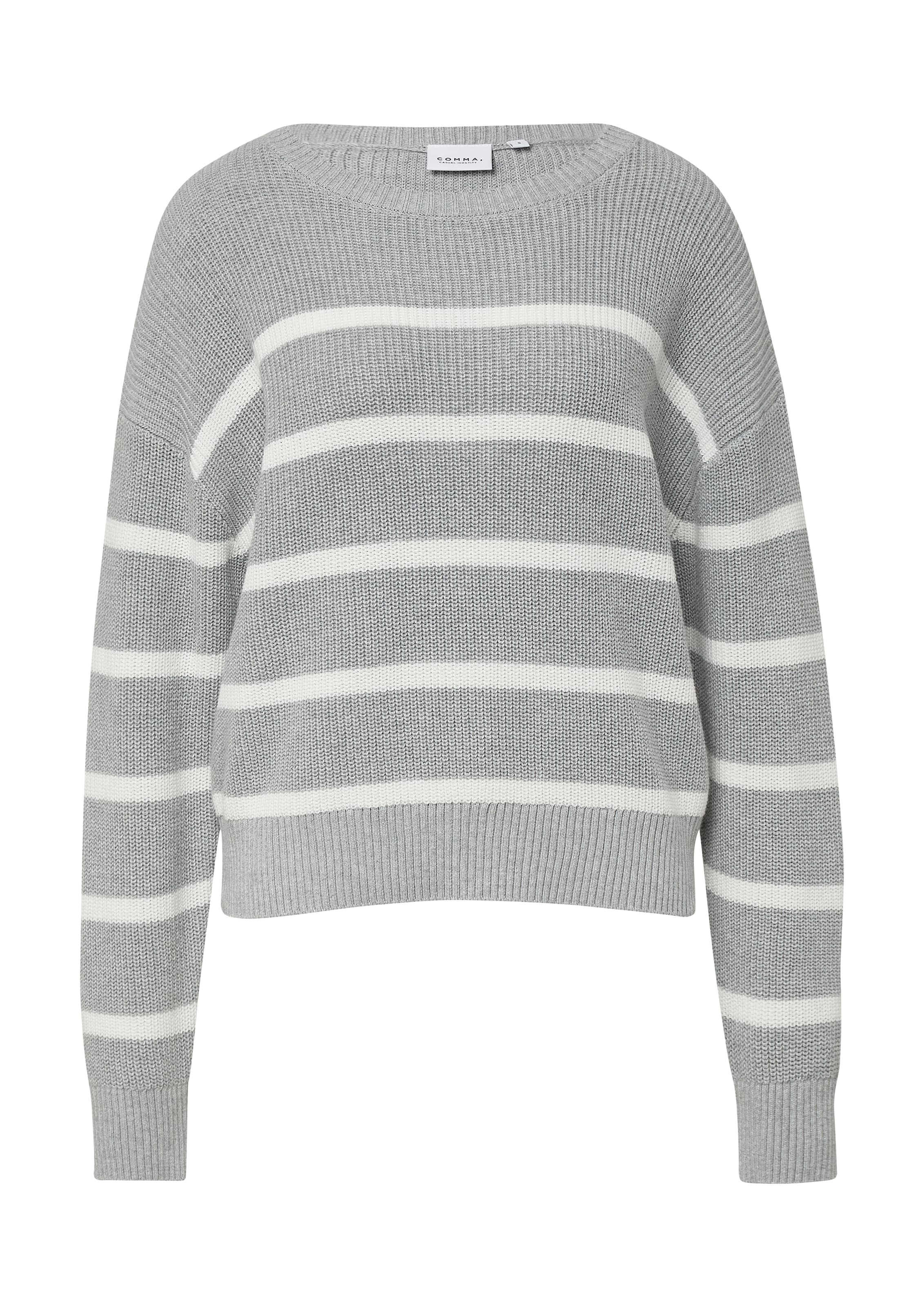 comma casual identity Pullover in Grau: Vorderseite