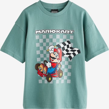 Tricou de la Next pe albastru: față