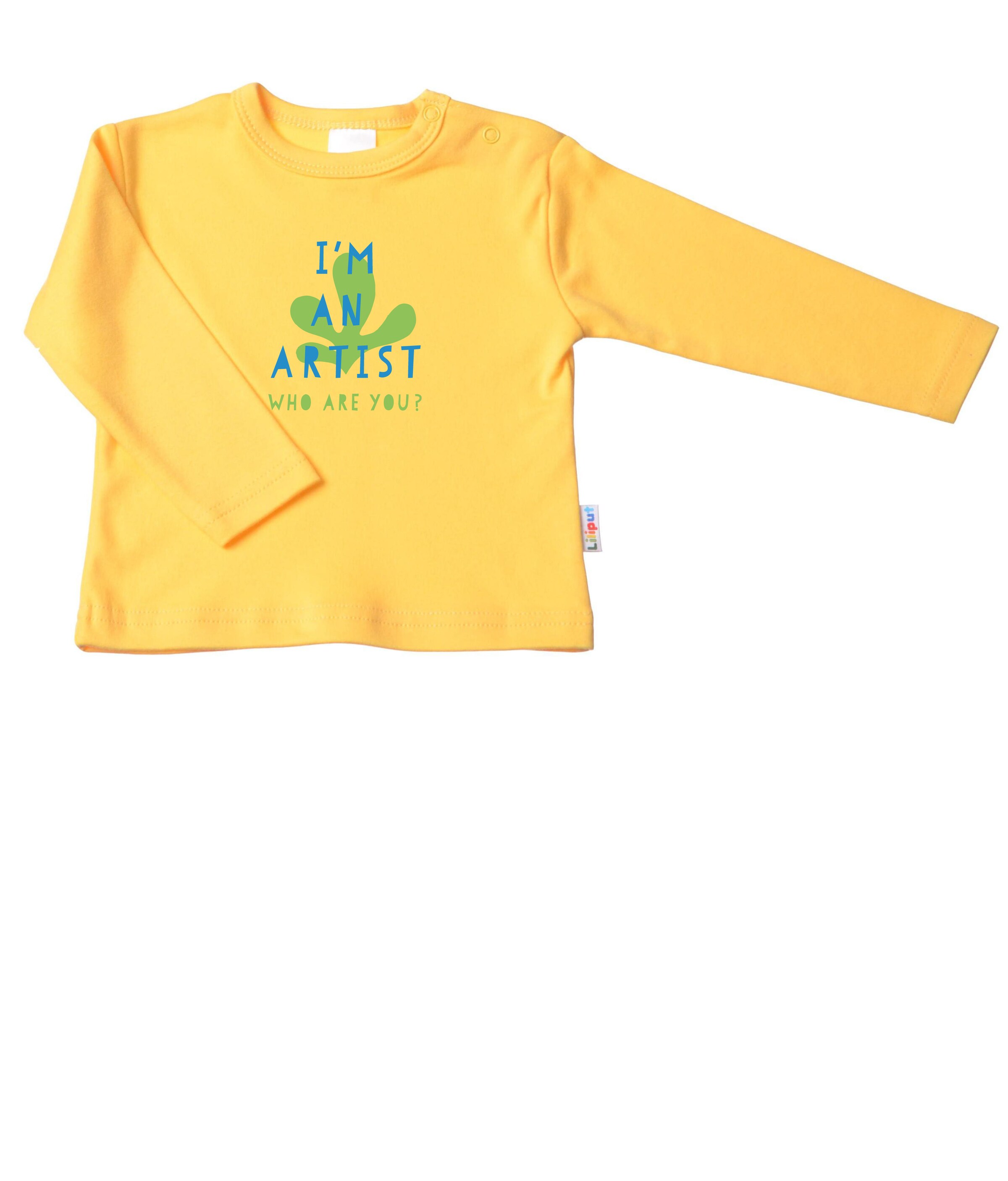 LILIPUT Shirt 'I'm an Artist' in Yellow: front