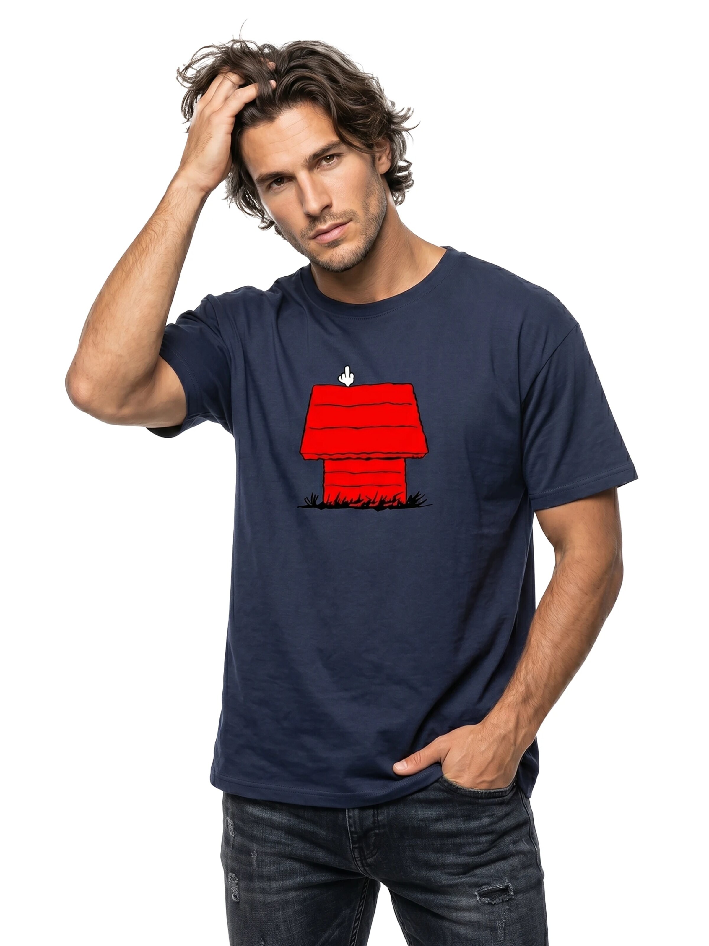 MAKAYA Shirt 'Dog House' in Blue