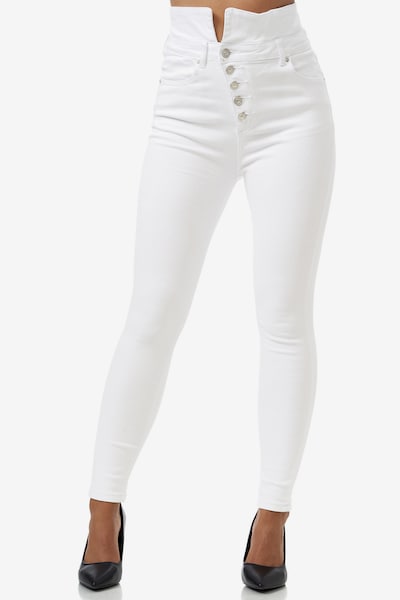 Elara Jeans in White denim, Item view