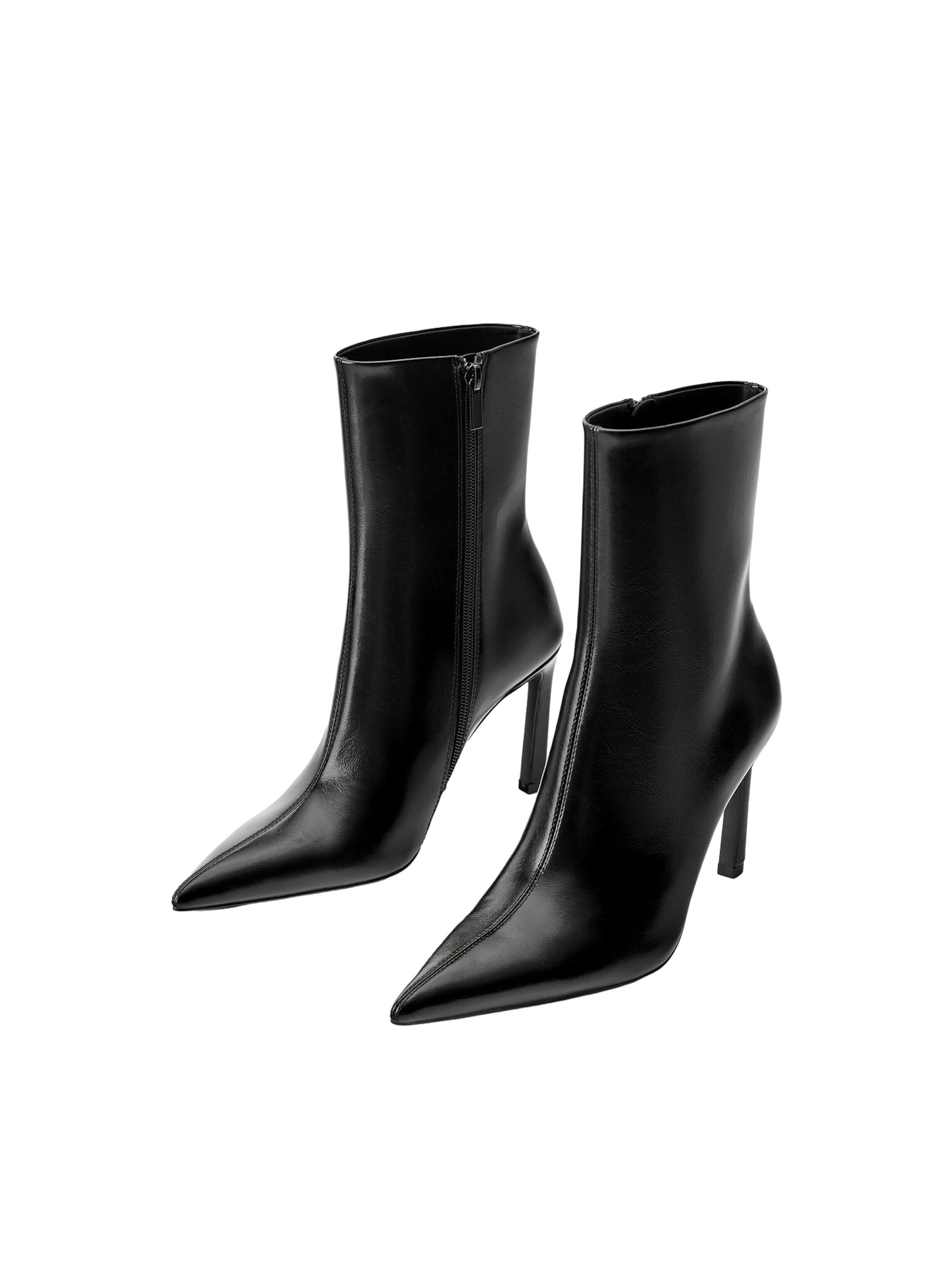 Pull&Bear Stiefelette in Schwarz