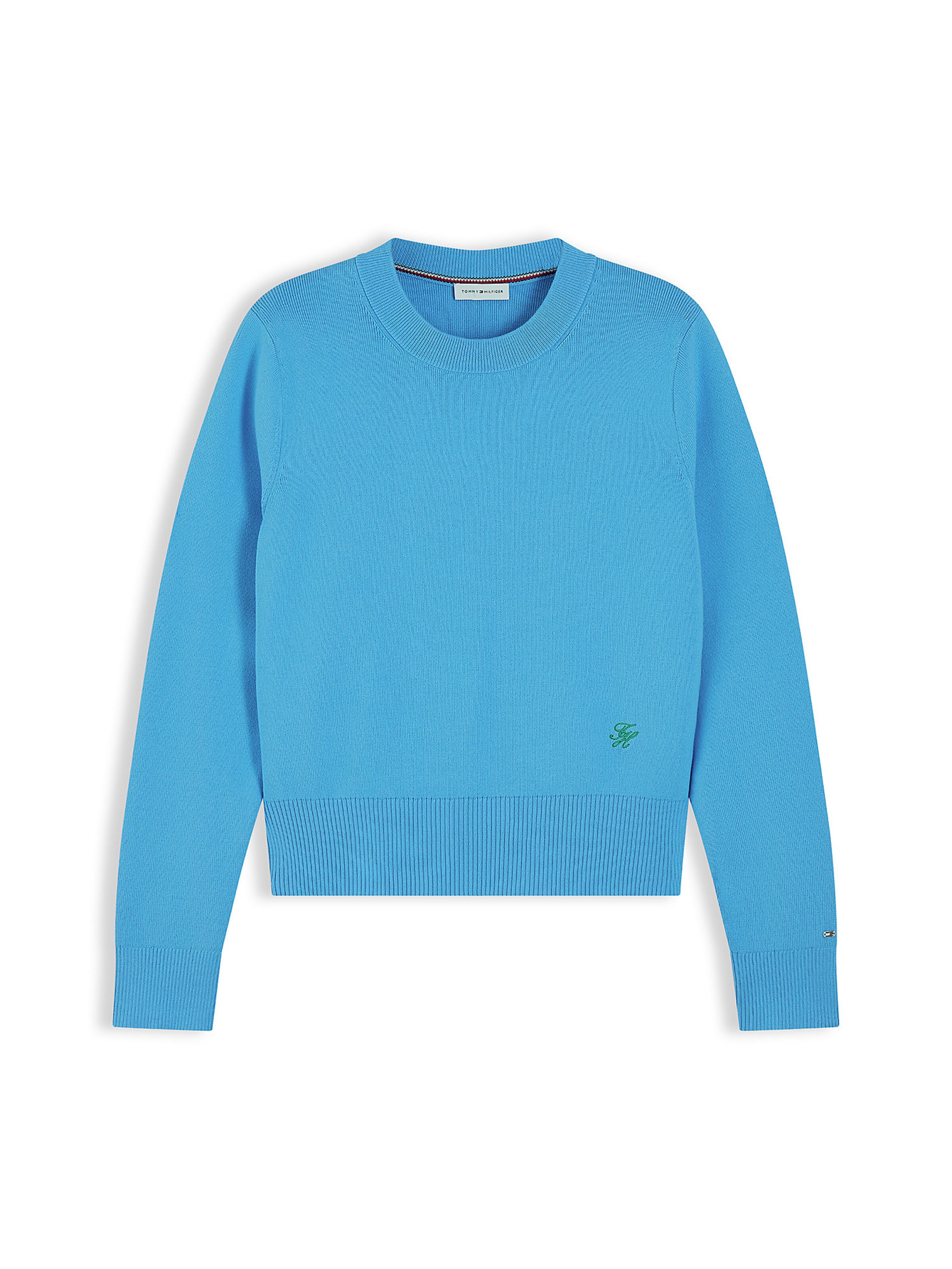Pull-over TOMMY HILFIGER en bleu : devant
