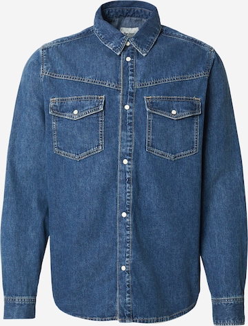 Pepe Jeans Rovný strih Košeľa 'AUTHENTIC' - Modrá: predná strana