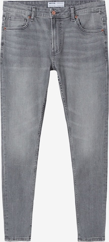 Bershka Skinny Jeans in Grey: front