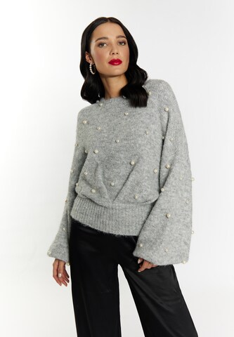 faina - Pullover 'Dulcey' em cinzento: frente