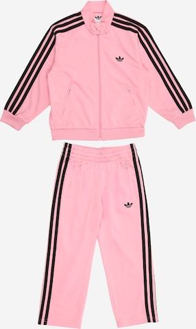 ADIDAS ORIGINALS Joggingpak 'Firebird' in Roze: voorkant