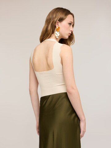 MOTIVI Gebreide top in Beige