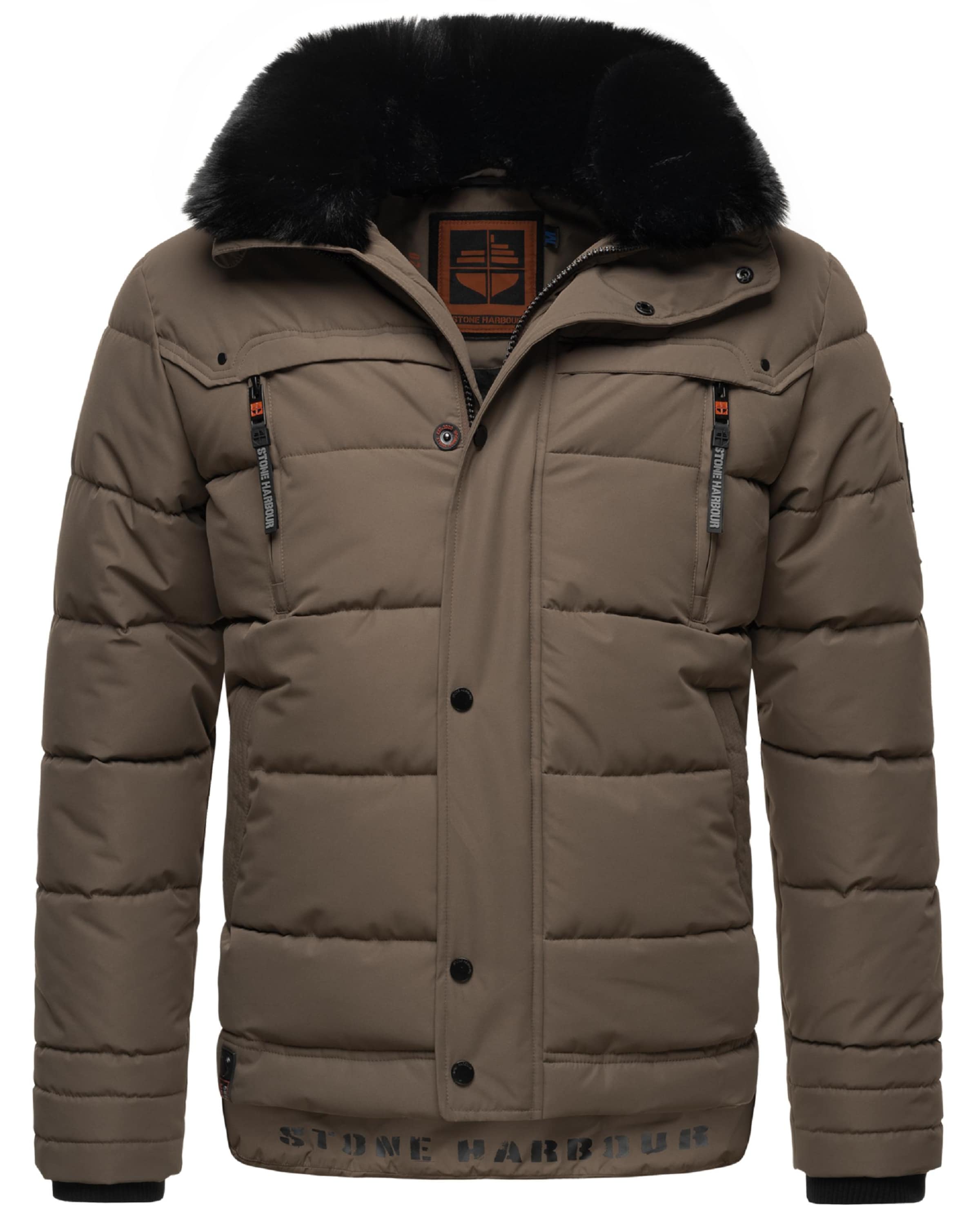 STONE HARBOUR - Chaqueta de invierno 'Witaas' en marrón: frente
