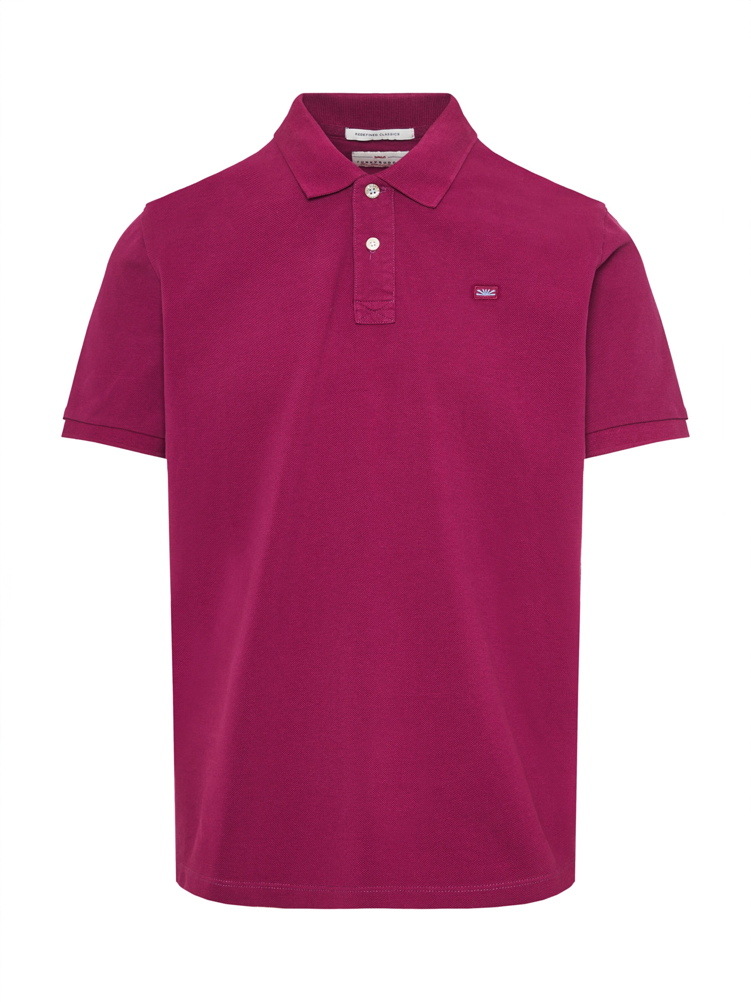 Funky Buddha Poloshirt in Lila: Vorderseite