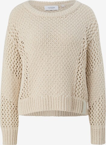 Pull-over comma casual identity en beige : devant