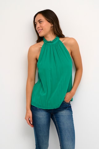 Cream Blouse 'Hanna' in Green: front