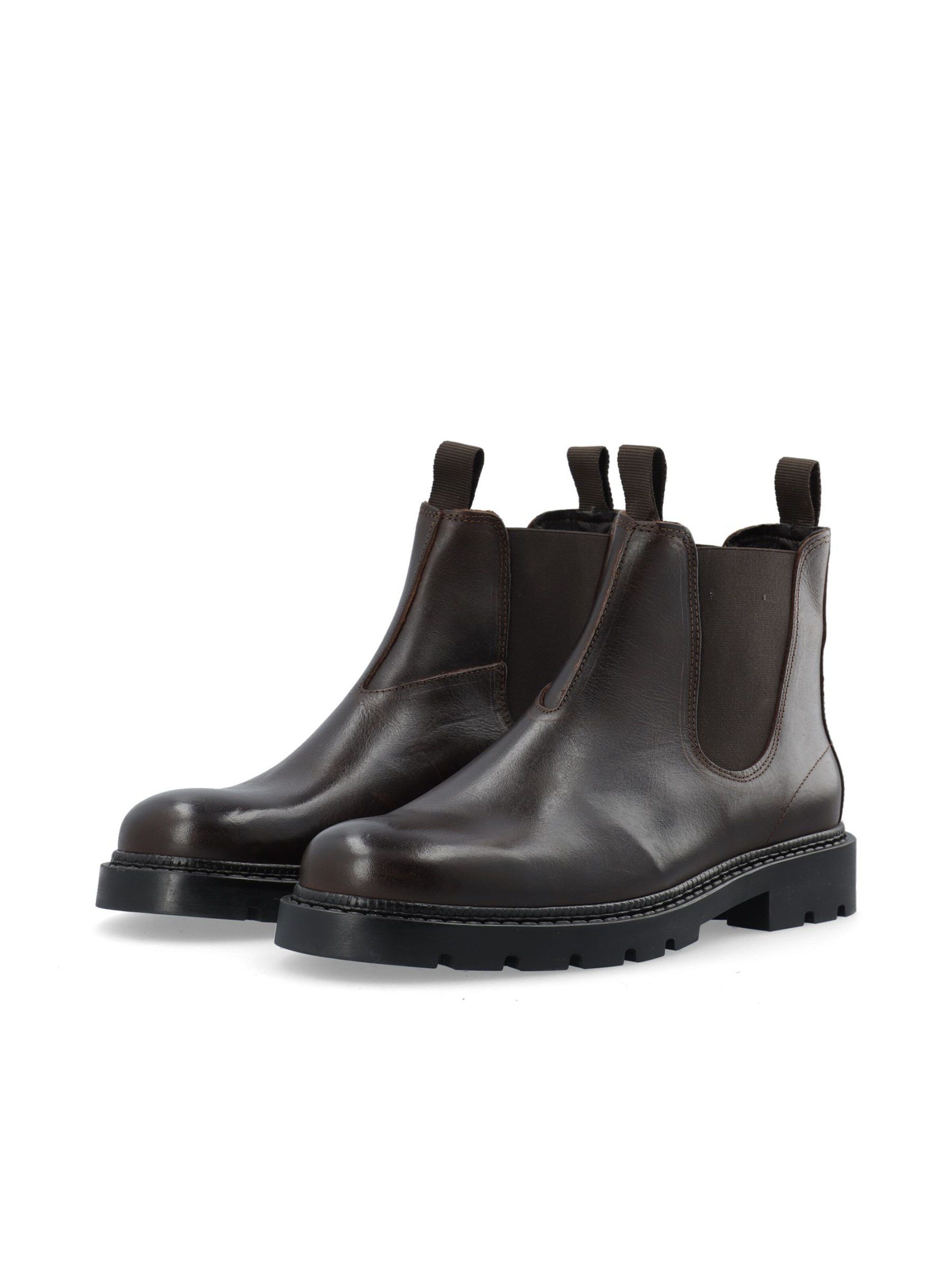 Chelsea Boots 'JEFF' Bianco en marron