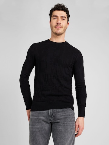 Pullover di Karl Lagerfeld in nero: frontale