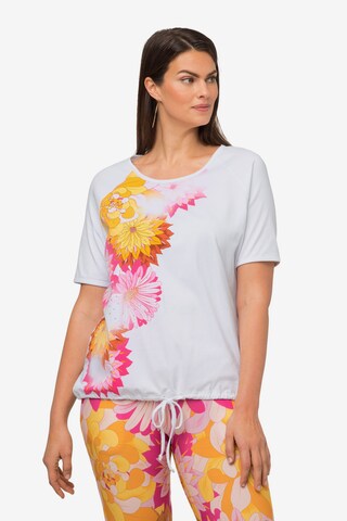 T-shirt oversize Ulla Popken en blanc : devant