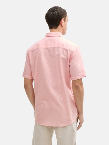 TOM TAILOR Regular fit Button Up Shirt in Red
