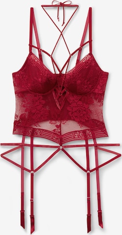 INTIMISSIMI Corsage 'La Female Fatale' in Rot: Vorderseite