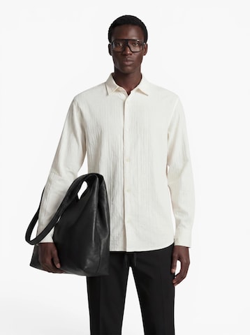 JACK & JONES Regular fit Риза в бяло: отпред