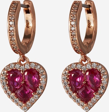 Boucles d'oreilles Kate Spade en or : devant