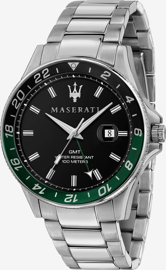Maserati Analoog horloge in de kleur Donkergroen / Zwart / Zilver, Productweergave
