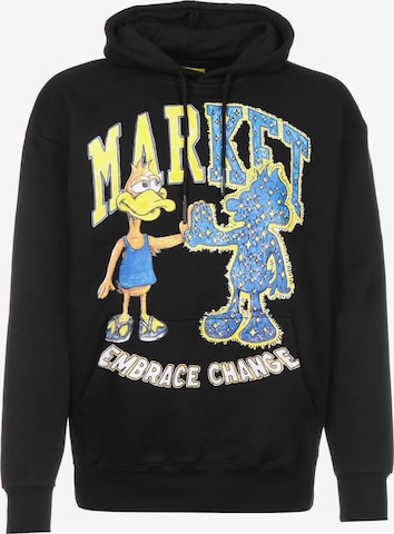 MARKET Sweatshirt 'Market Dark and Light Duck Chinatown' in Black: front