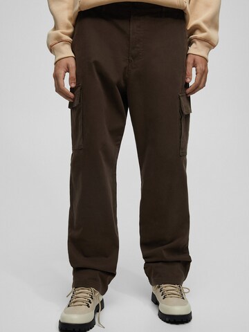 Loosefit Pantalon cargo Pull&Bear en marron