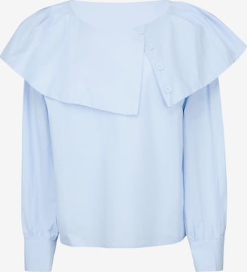 Usha - Blusa en azul: frente