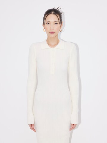 LeGer by Lena Gercke Knitted dress 'Shelly' in White: front