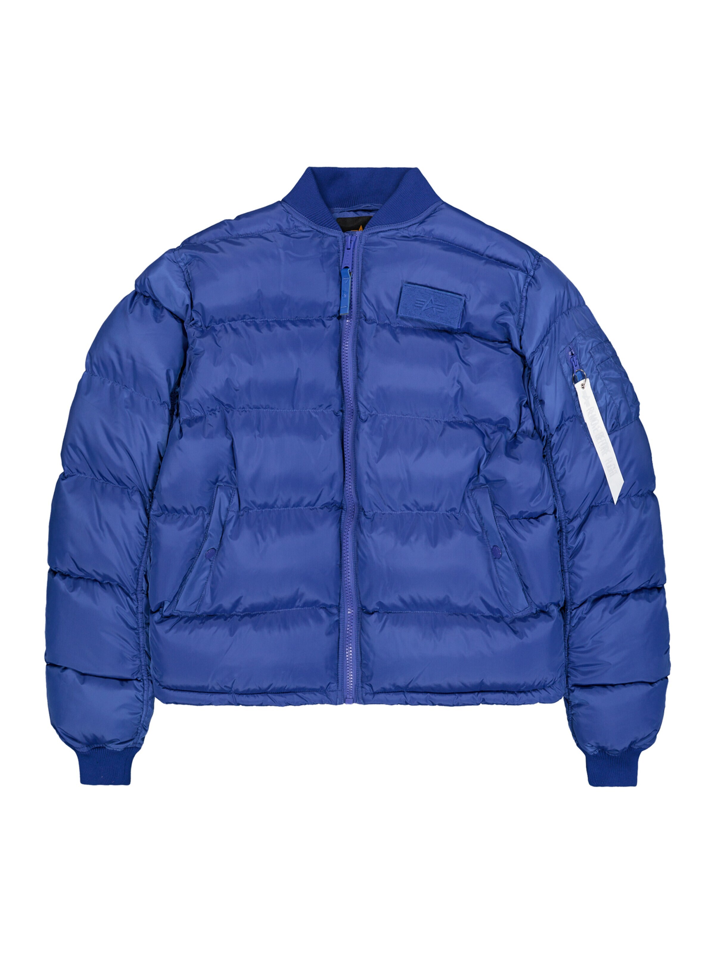 ALPHA INDUSTRIES Winter Jacket 'MA-1' in Blue: front