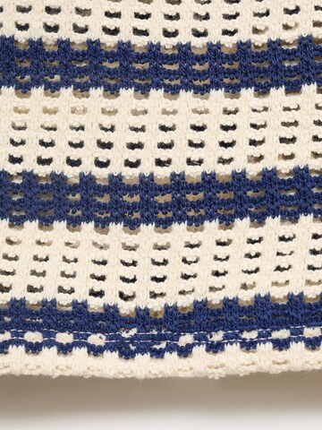 MANGO Gebreid vest 'MIFFY' in Blauw