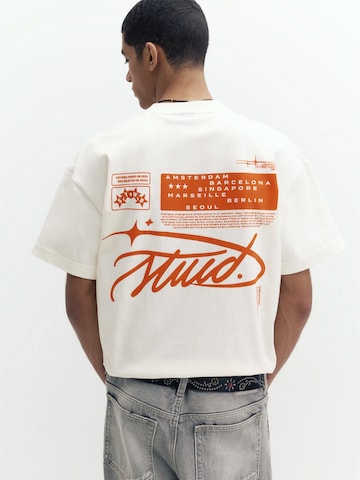 Pull&Bear Shirt 'STWD' in White: front