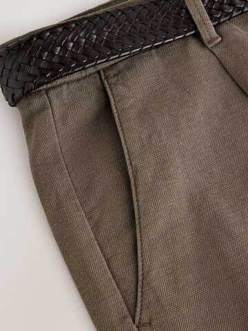 Next Обычный Брюки со складками в Коричневый