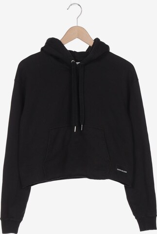 Calvin Klein Jeans Sweatshirt & Zip-Up Hoodie in M in Black: front